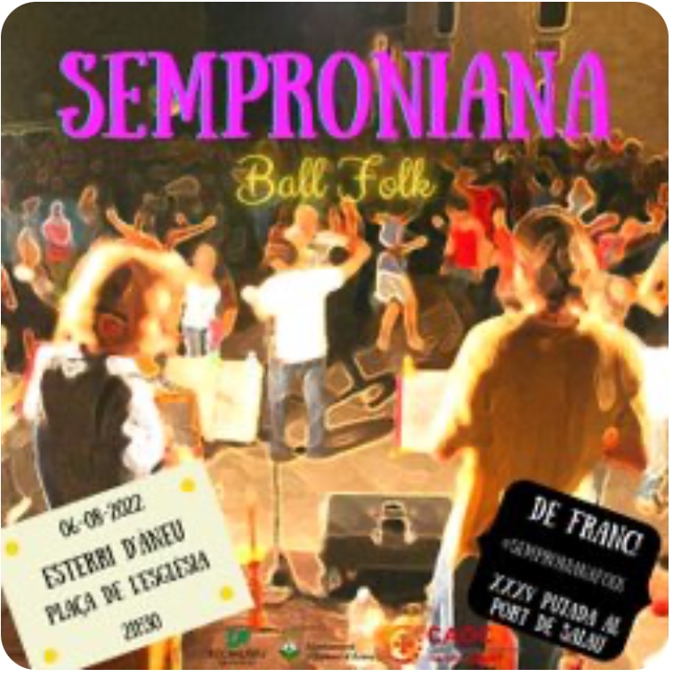 🎼🪗🎻Ball folk occità i català dissabte 6 d'agost, a dos quarts de deu, a Esterri d'Àneu amb <a href="/sempronianaFolk/">semproniana</a>.
 
🤗 I diumenge 7 d'agost occitans i catalans pujarem al port de Salau. Us hi esperem!!! 🫂 🥾