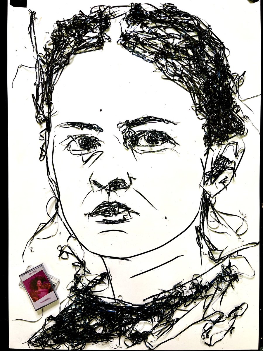 NathanWyburnArt's tweet photo. Making @SadieSink as #Max from @Stranger_Things using #KateBush CASSETTE TAPE!!! 🎧
#StrangerThings #maxmayfieldedit #fyl #viral #strangerthingsedit #strangerthingsart #sadiesink #cassetteart #art #artist #nathanwyburn @KateBushMusic https://t.co/1kIn78PU7C
