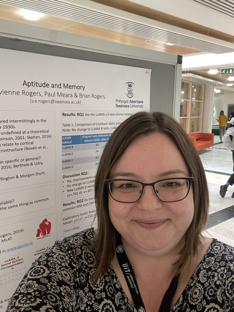 RogersVivienne's tweet photo. Thanks #ISBPAC22 for a fantastic conference. Lots of great talks and feedback on our 3 posters: with @dh_bri on aptitude and memory, one with @TesniGalvin on #welsh grammatical gender and @PernelleL on #L2 German prediction. Next time #ISBPAC2024 @SwanseaUni @Swansea_AppLing https://t.co/DX6U6R4cbT