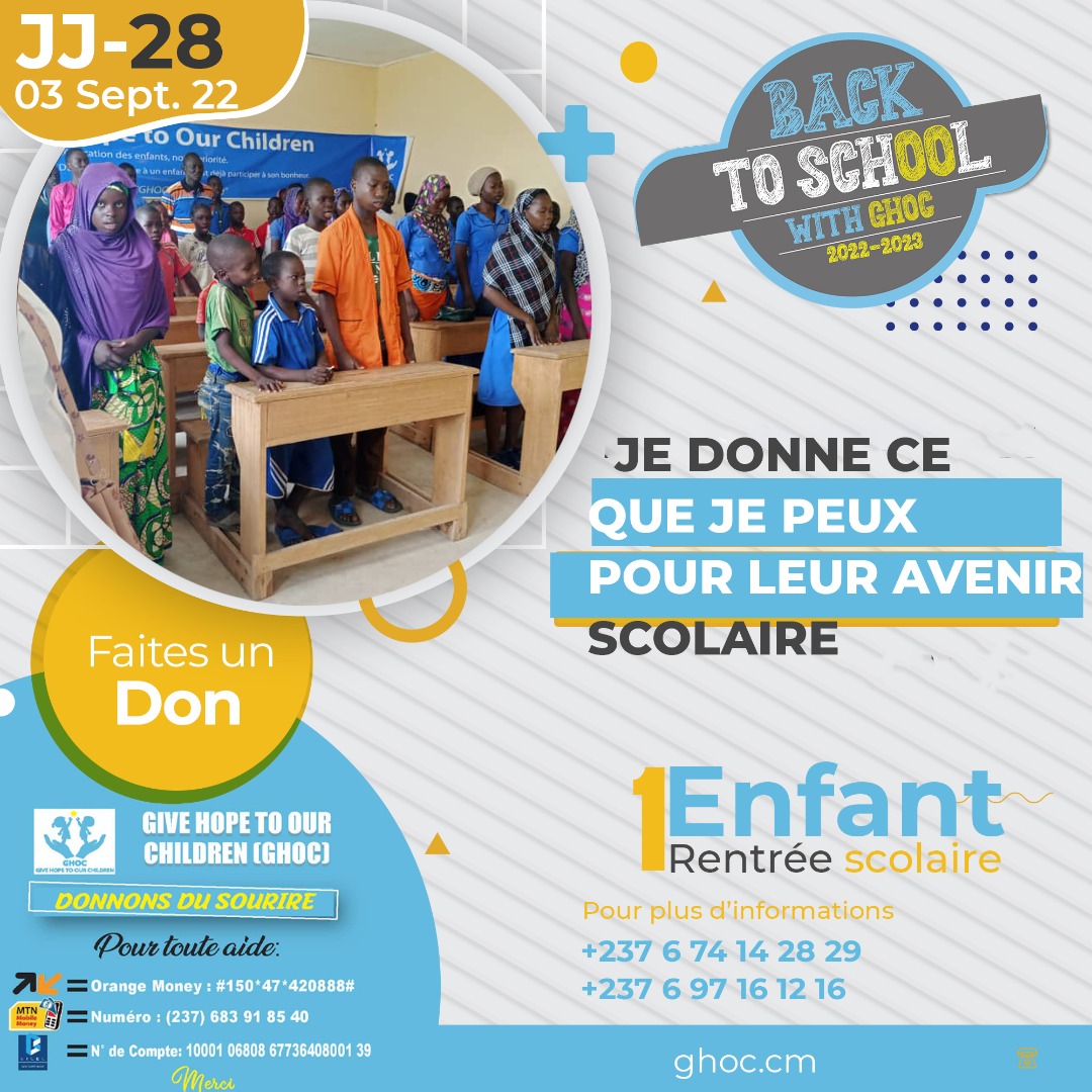 GiveHopetoourC1's tweet photo. ✨🅙🅙-28✨
🛑𝗕𝗮𝗰𝗸 𝗧𝗼 𝗦𝗰𝗵𝗼𝗼𝗹 𝟮𝟬𝟮𝟮 𝗮̀ 𝗚𝗛𝗢𝗖🛑
Ensemble donnons du sourire aux enfants, en les scolarisant.
#CollecteDeDons
#FounituresScolaires
#RentréeScolaire2022
#BackToSchool2022
#𝗚𝗛𝗢𝗖 "𝑮𝒊𝒗𝒆 𝒂 𝒔𝒎𝒊𝒍𝒆"
https://t.co/C84NZGFhCk https://t.co/kTMzrS5GLe