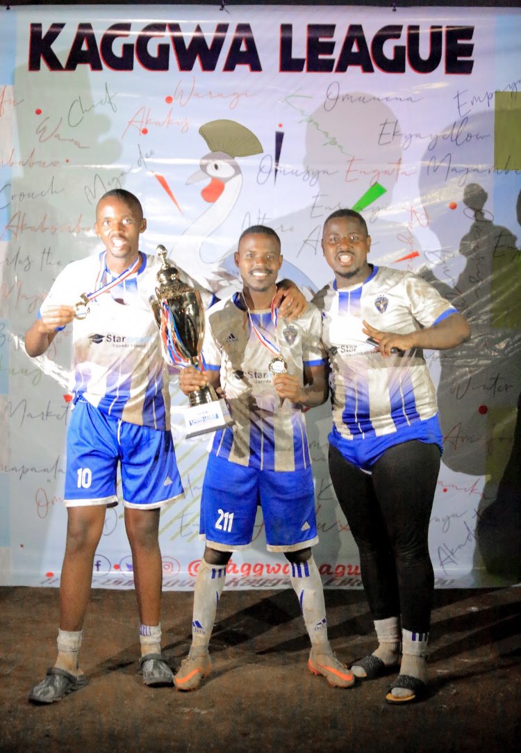 Kaggwa League (@kaggwaleague) on Twitter photo <a href="/KabataFc/">KabataFC</a>.
Here we present to you the team that owned the tournament. They struggled to qualify through group stages having qualified as best losers but gathered their efforts in knockout stages untill they met and defeated the defending champions <a href="/Zwangsfc/">Zwangs Fc</a>.
#Akasayi <a href="/KabataFc/">KabataFC</a>.
Here we present to you the team that owned the tournament. They struggled to qualify through group stages having qualified as best losers but gathered their efforts in knockout stages untill they met and defeated the defending champions <a href="/Zwangsfc/">Zwangs Fc</a>.
#Akasayi