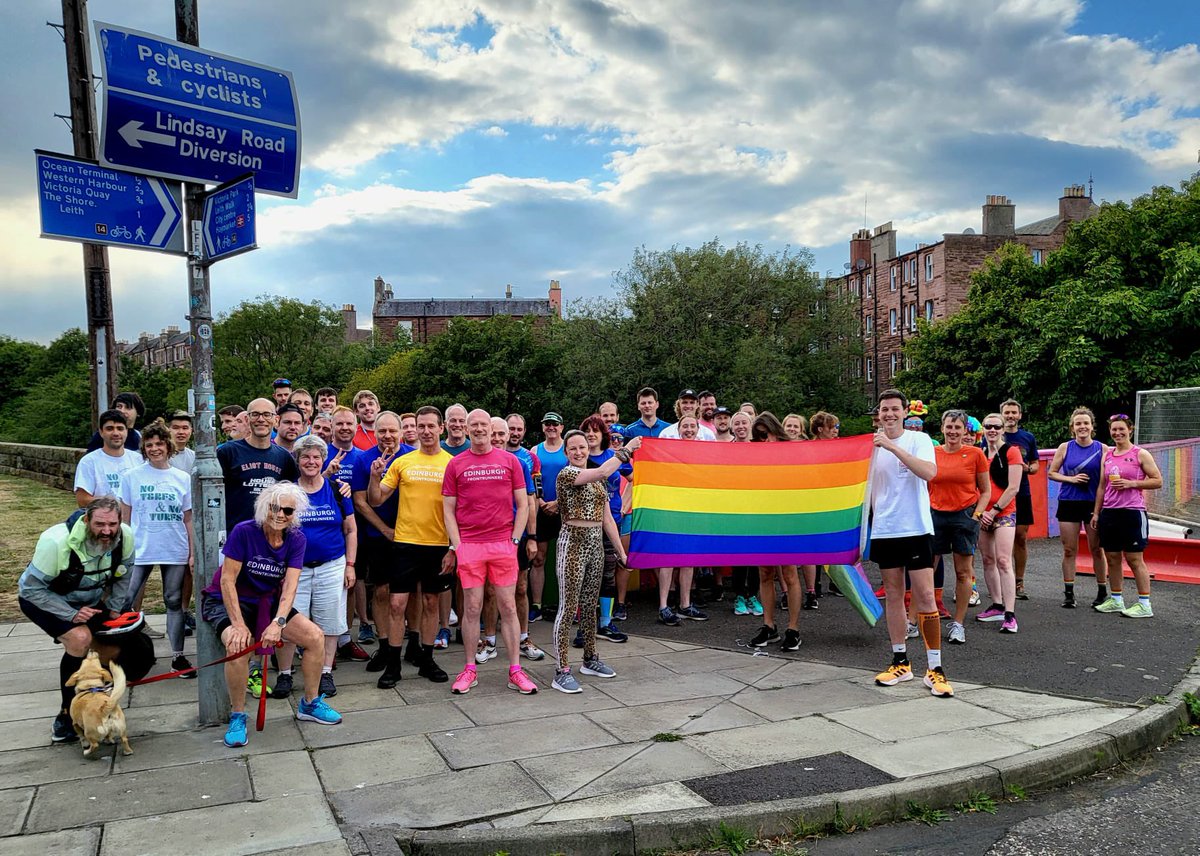Crignet's tweet photo. Very sad to have missed this run last night. 

Our biggest turn out by far and an incredible amount of money raised for @LGBTIScotland 

Makes me very happy this came together in less than three weeks.

❤️🧡💛💚💙💜 https://t.co/YwoULC0m71