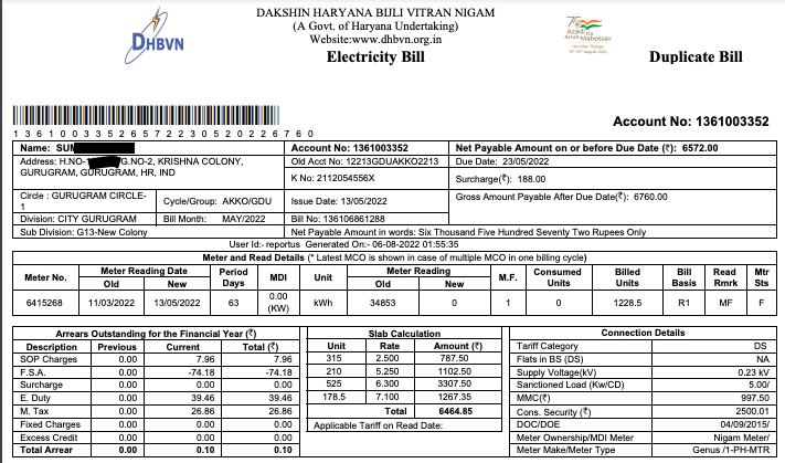 ashokojhaa's tweet photo. @caredhbvn #DHBVN I was given a bill with avg mtr reading in May, since then I've submitted 3 complaints and chasing officials at Kadipur substation to generate the correct bill but there is no response at all.Can anyone take action please. @mlkhattar @Ch_RanjitSingh https://t.co/ZSUFcPTwK1