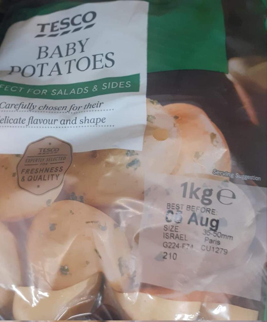 Watch out for and don't buy Israeli potatoes in Tesco. #BDS