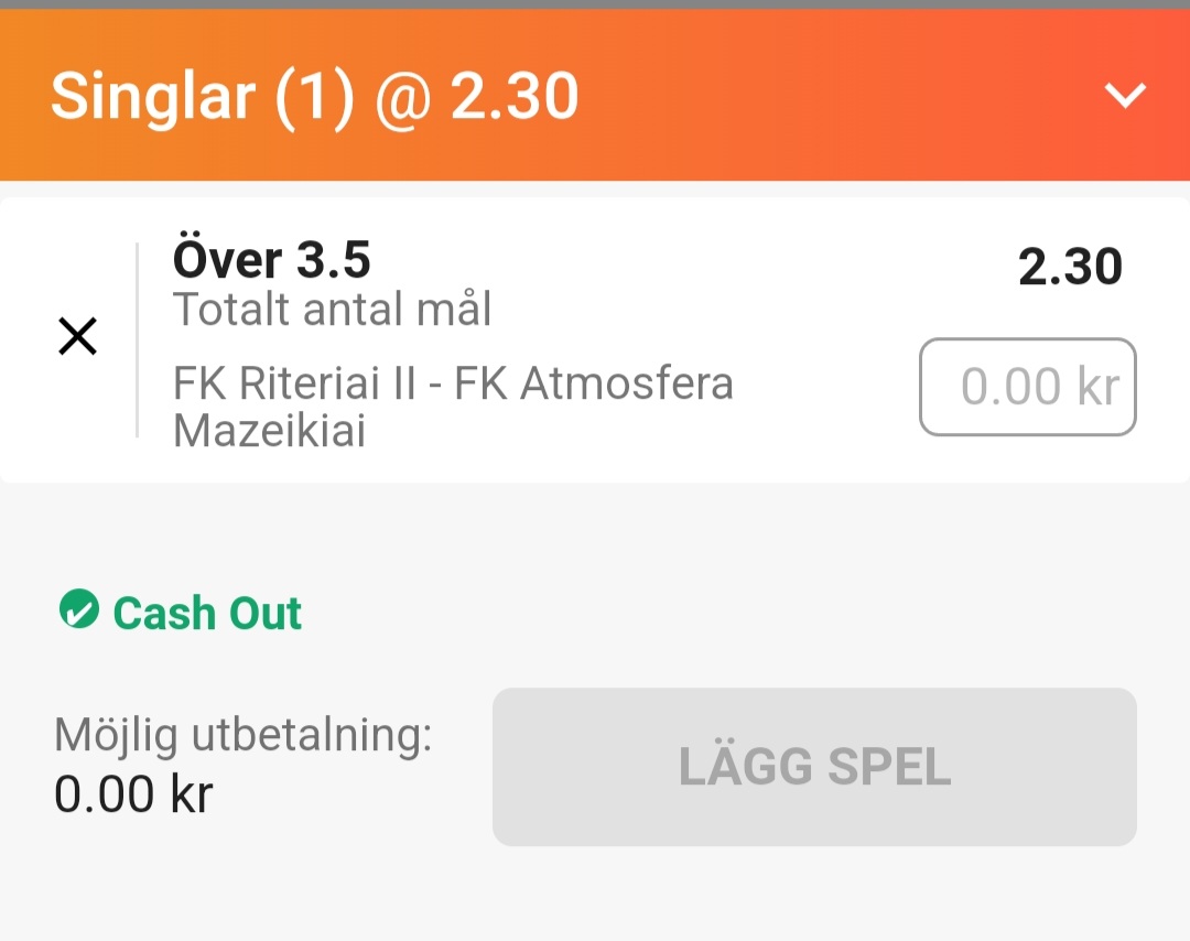 Litauen - I Lyha 11:00
3/5 units