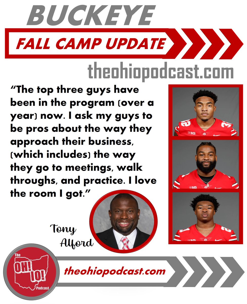 TheOHIOPod's tweet photo. Given the gaines Evan Pryor made at the end of last season, it sure sounds like Ohio State has not one, not two, but three running backs that could make an impact this season.
#CampUpdate #theohiopodcast #ohiostatefootball https://t.co/T5lhpqMuaV