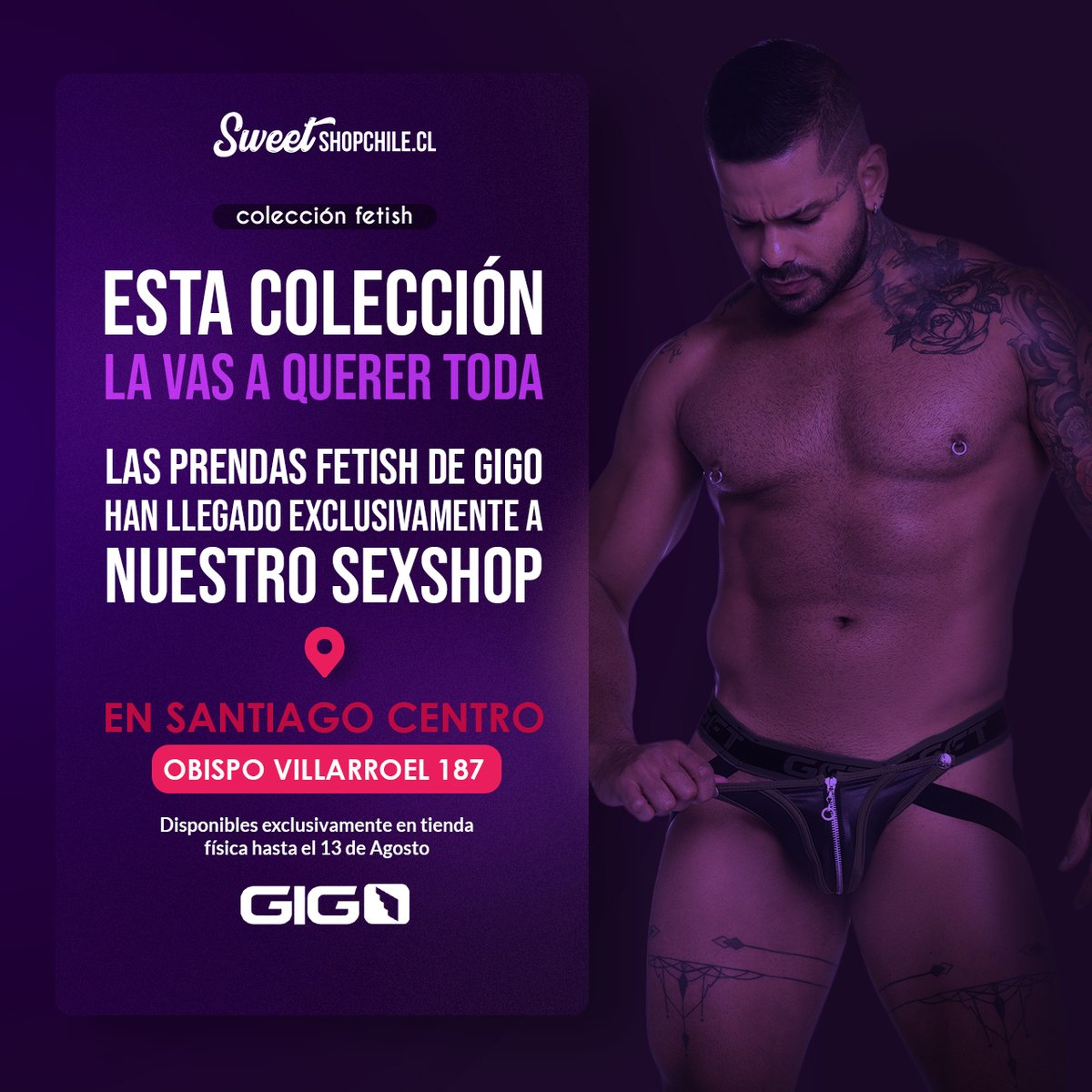 Dominame_cl's tweet photo. ¿FETISH O EROTIC? Lanzamiento Gigo Exclusivo Tienda Física 🔥 Disfruta de las nuevas prendas de Gigog en tienda física y sé de lxs primerxs en revisar esta lencería HOT del momento 😲 - https://t.co/Cv37aHVr8C https://t.co/zRIBRz7QHP