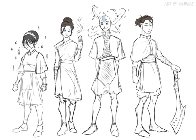 this is as basic as my designs get, i think 
#ATLA #gaang #AvatarTheLastAirbender 