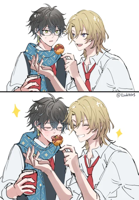 恭喜成為同班同學😍
學趴紀念🥺(我怎麼才畫過兩張......) 