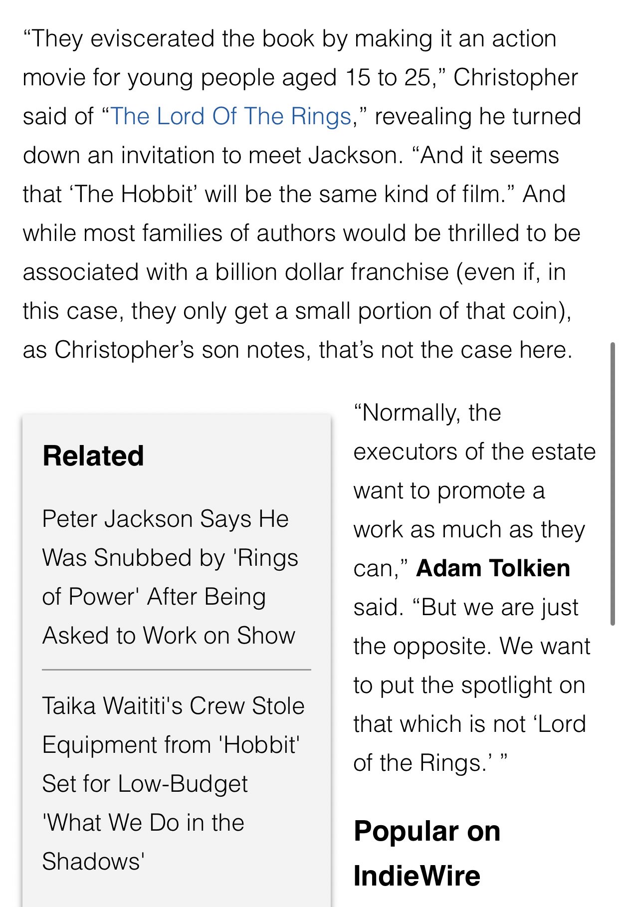 medeklinker puppy Apt Darren Mooney on Twitter: "Here's the Tolkien Estate making their feelings known about Peter Jackson's adaptation of “The Lord of the Rings.” Big “Gene Roddenberry hated The Wrath of Khan” energy. https://t.co/ed3eTcGUV0 medeklinker puppy Apt Darren Mooney on Twitter: "Here's the Tolkien Estate making their feelings known about Peter Jackson's adaptation of “The Lord of the Rings.” Big “Gene Roddenberry hated The Wrath of Khan” energy. https://t.co/ed3eTcGUV0