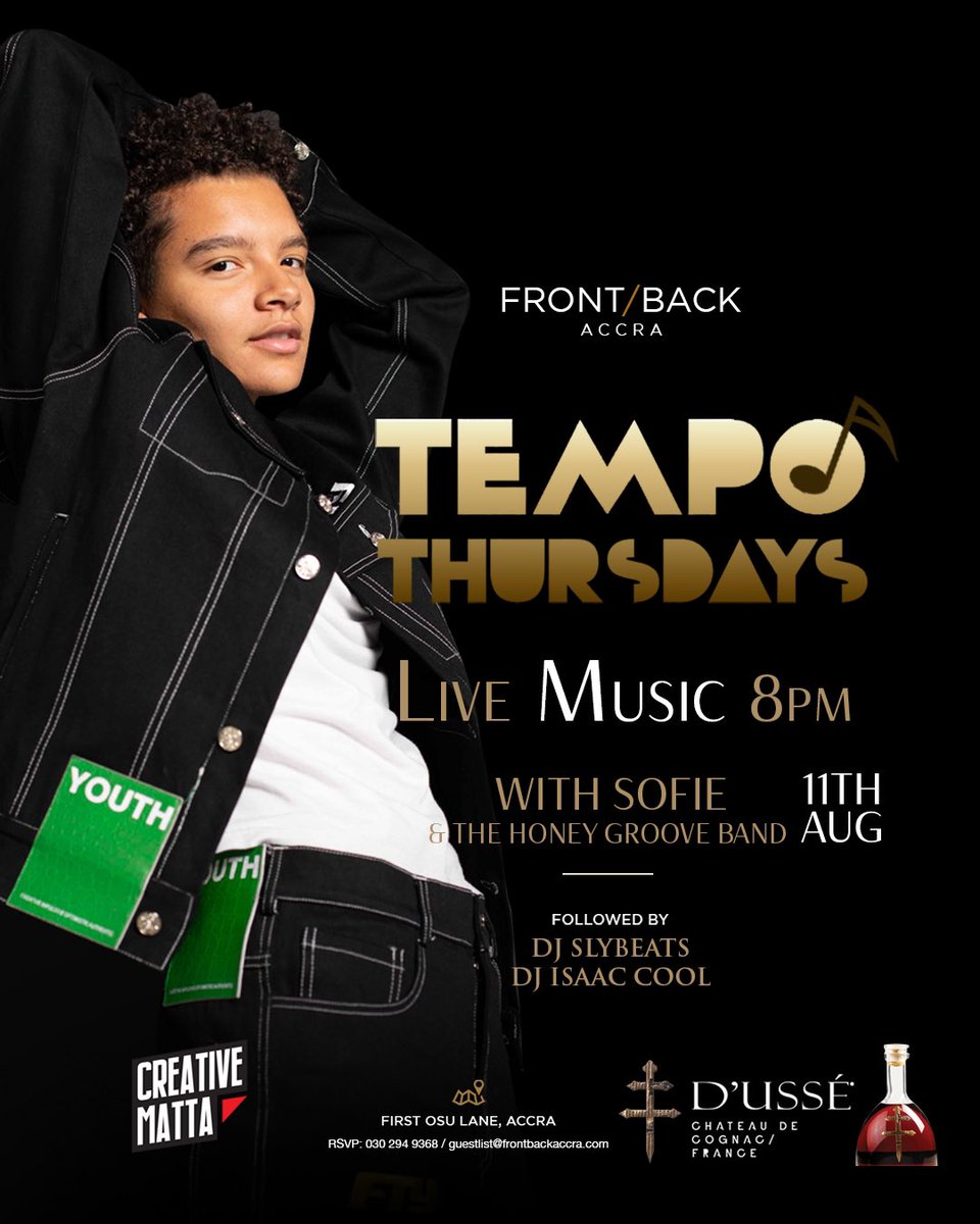 lionessofie1's tweet image. Playing my fave @FrontBackAccra next Thursday!! PULL UP with your squad, you won’t want to miss this ⭐️🤍🌊 11th August 🦁 #accra #show #frontback #gig #osu #ghana