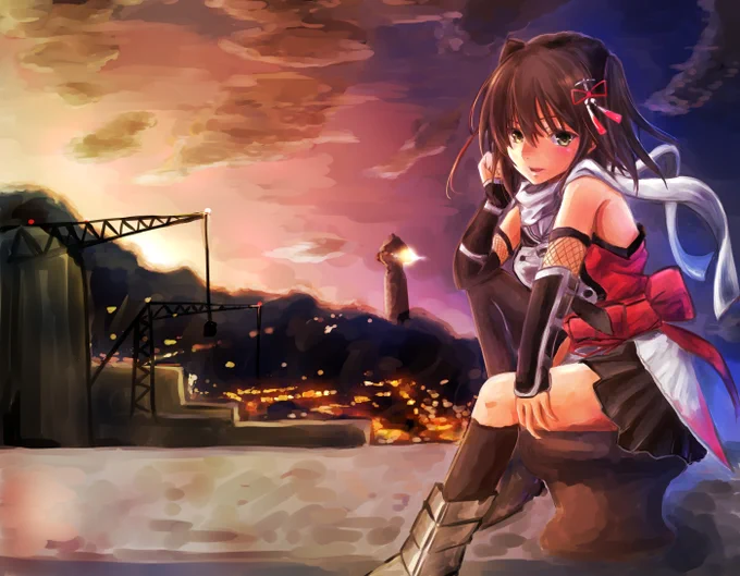 #見た人も無言で夜をあげる 