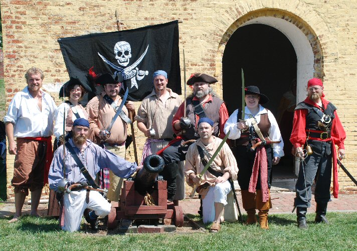 BattleshipNJ's tweet photo. The @SeaDogs will perform sea shanties on the @BattleshipNJ today as part of #ModelCon.  The pirate band will play on the fantail from 12pm to 3pm. Have a cold beer and enjoy them, arrr.  Plastic ship models will be on display today, free with the purchase of a tour of the ship https://t.co/MKmNef8mqc