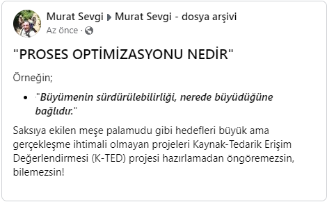 • "Büyümenin sürdürülebilirliği, nerede büyüdüğüne bağlıdır."
