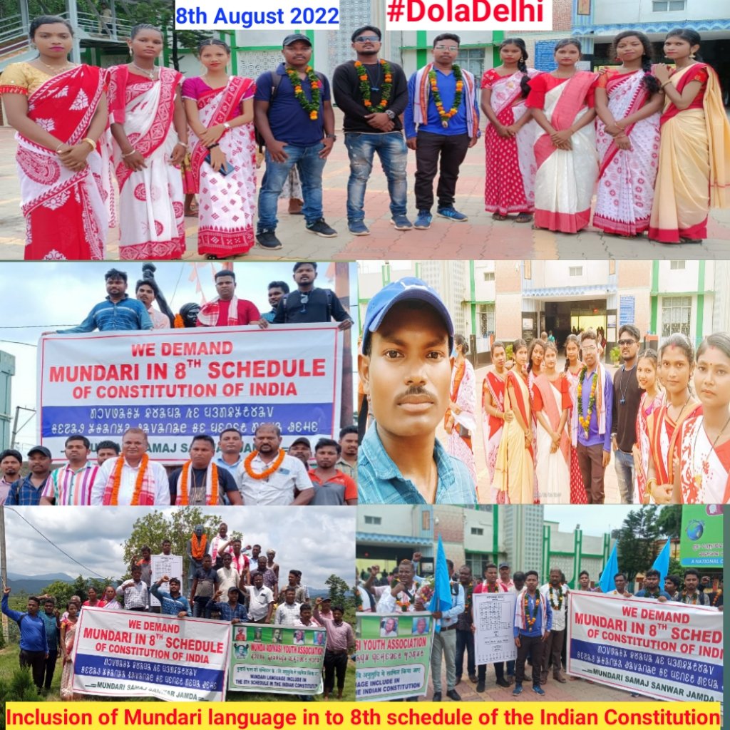 Bajisingh4's tweet photo. A team of Munda people of Odisha led by Mundari Samaj Sanwar Jamda organization is going to Delhi for a rally and Dharna at Jantarmantar on #8th_August_2022 demanding #Mundari_language in #8th_schedule of #Indian_Constitution.
@TribalAffairsIn
@MundaArjun
@rashtrapatibhvn https://t.co/XgfxbqsH6J