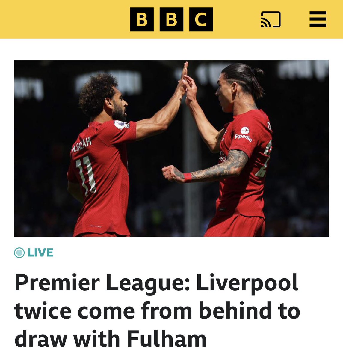 How would this be framed if it was Arsenal?

“Fulham capitalise on Arsenal errors as North Londoners stutter”