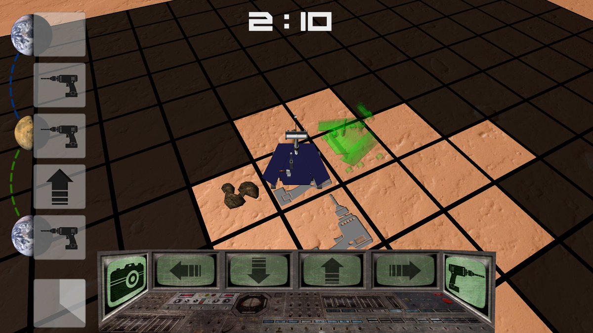 rumorgames's tweet photo. Since today is the 10 year anniversary of @MarsCuriosity, here's a game jam collab it inspired from 2013 called 7 Minutes to Heaven.
https://t.co/tueEvlMwZZ
Work around signal delay to drive a rover on Mars, and decode samples with spectra analysis!
#screenshotsaturday #indiegame https://t.co/avjkii5FNp