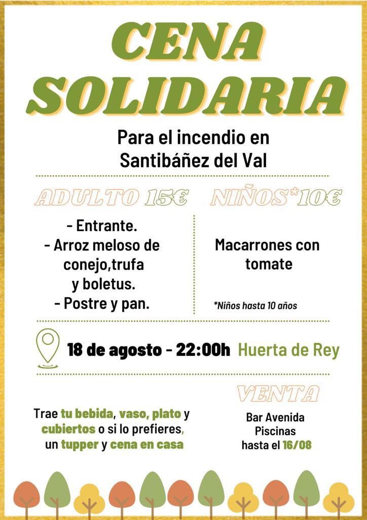 QuintanillaCoco's tweet photo. Nuestros vecinos de #HuertaDeRey han organizado una cena solidaria en ayuda a los afectados del #IFQuintanillaDelCoco y os animamos a todos a participar por esta buena causa.

Acciones que llenan de felicidad el alma (y el estómago) 🤍 https://t.co/LzWJJfIm0I