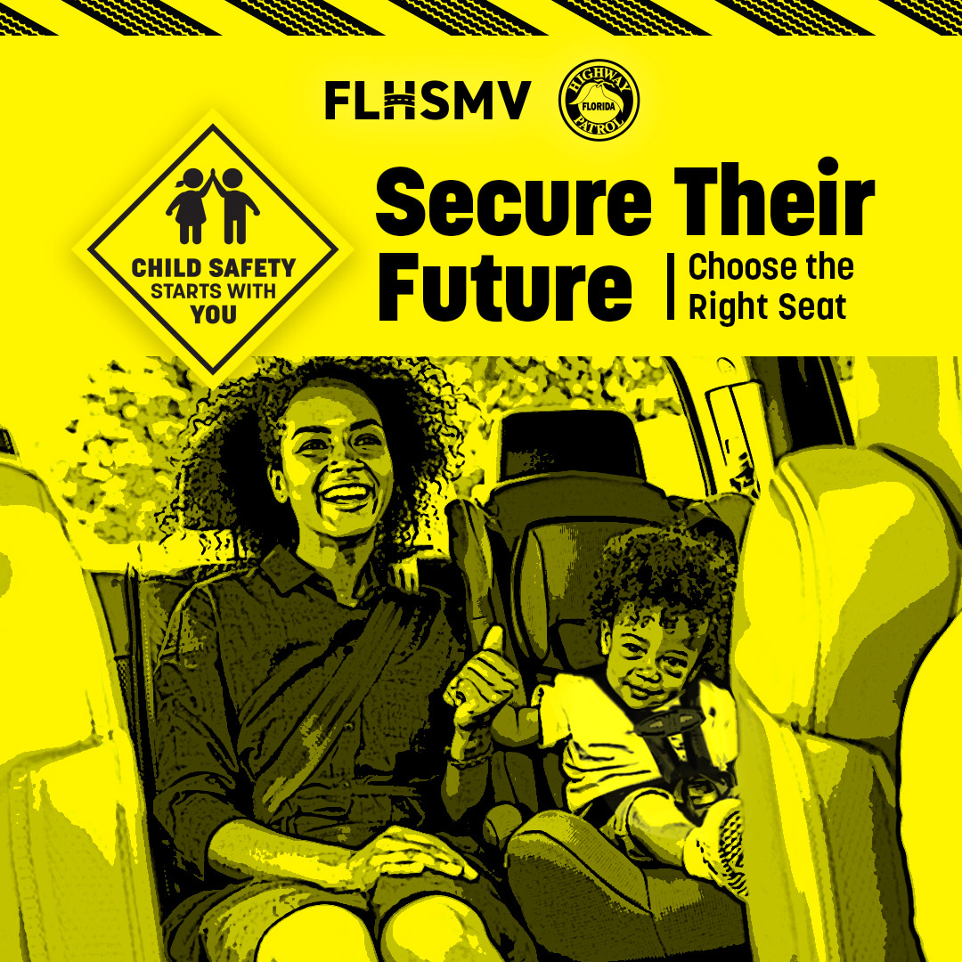 FLSheriffs's tweet photo. The @FLHSMV recognizes August as Child Safety Awareness Month. Be aware of your child's safety and secure their future by choosing the right seat. #ChildSafetyFL

For safety tips and more resources: https://t.co/M7jY3dNvJG https://t.co/d9zcBKI5Zq