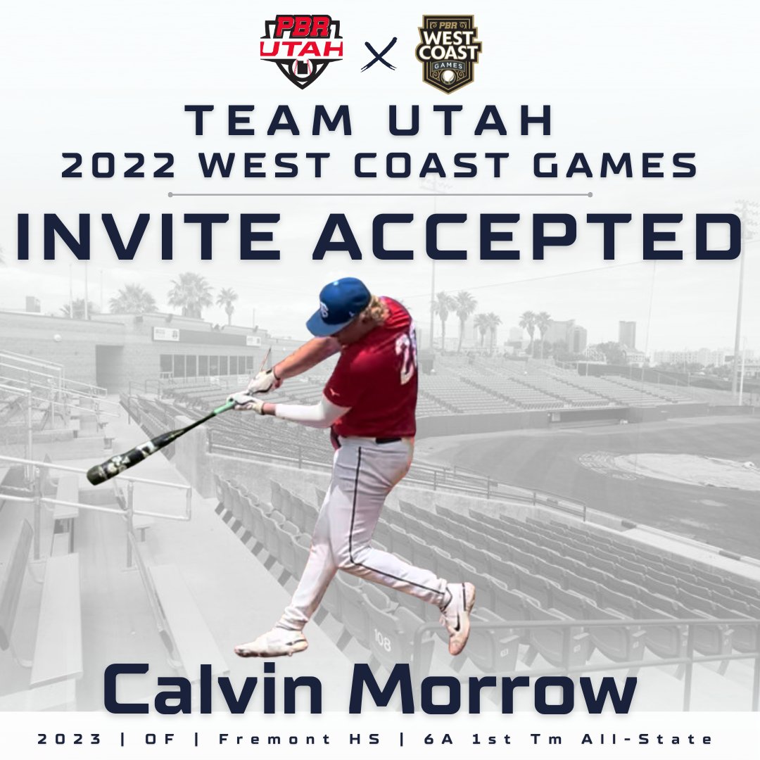 PrepBaseballUT's tweet photo. ✪ 𝑯𝒆𝒂𝒅𝒆𝒅 𝒕𝒐 𝑳𝒂𝒔 𝑽𝒆𝒈𝒂𝒔 ✪

@CalvinMorrow81 | 2023 Calvin Morrow is headed to the Top Uncommitted event on the West Coast!

𝑾𝒆𝒔𝒕 𝑪𝒐𝒂𝒔𝒕 𝑮𝒂𝒎𝒆𝒔…
#BeSeen #BeehiveState 

Who’s next? 🤷🏻‍♂️

@prepbaseball
@ShooterHunt
@NathanRode https://t.co/Yt2Mx7ts5D