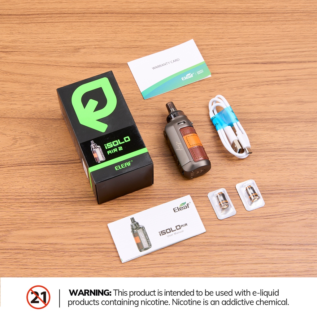 EleafGlobal's tweet photo. Let's take a look what's inside the iSOLO AIR 2 package😝
https://t.co/wyGBCYUQPu
Warning: Nicotine is an addictive chemical. Our products are restricted to adults 21+ only.
#eleaf #unbox #vapestuff #isoloair2 #coil #eleafworld #gift #winner #package https://t.co/x4HKH6fiO8