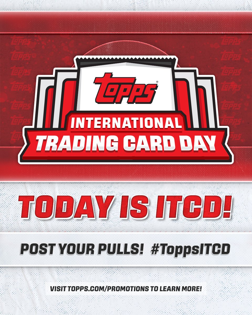 Happy International Trading Card Day! 🥳 Head to your local hobby shop to join in on the fun and post your pulls using #ToppsITCD!