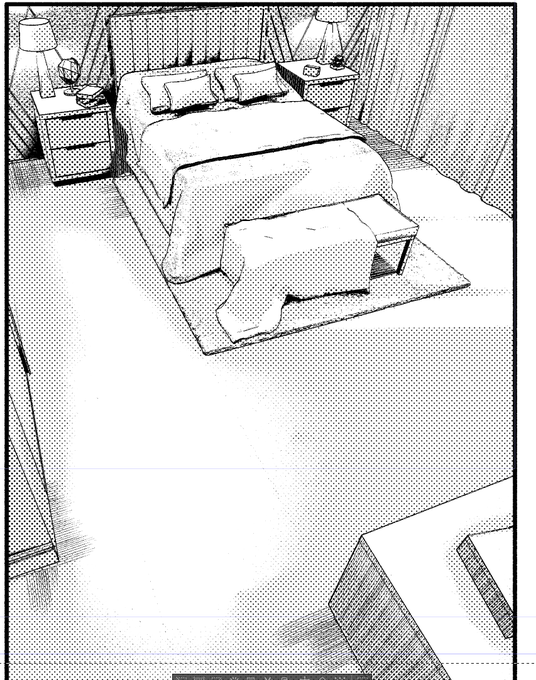 ひたすら背景描いてる 