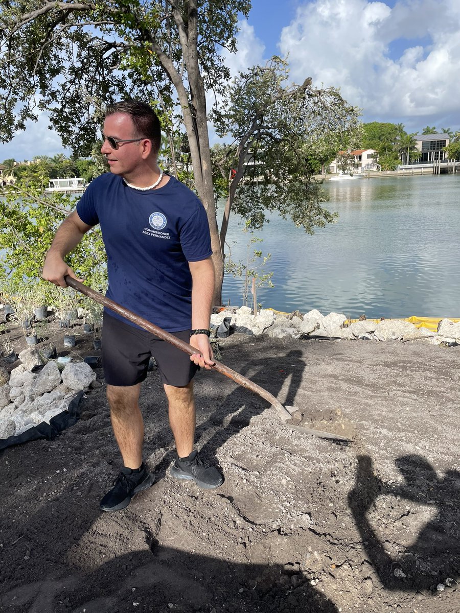 💚 Miami Beach is becoming a bit greener &amp; more resilient today 

🌱🌿 680 Mangroves, 8-10 Green Buttonwoods trees and over 400 shrubs being planted today to bring life to the living shoreline at Brittany Bay Park

👏 👏 Big thx to <a href="/nature_org/">The Nature Conservancy</a>, <a href="/NextEraEnergyR/">NextEra Energy Resources</a> &amp; <a href="/insideFPL/">Florida Power & Light</a>