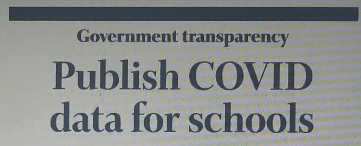 ml56's tweet image. Editorial Today In New Brunswick's Largest Newspaper;
"Publish COVID Data For SCHOOLS"; Will 'status quo' Russell or Blaine Higgs, do what the Telegraph Journal and so many, many New Brunswickers want?