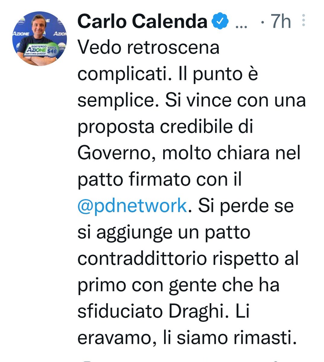 marcelloscurria's tweet photo. Ciao Carlo, registro un'overdose di comunicazione. La tua idea è chiara. Non hai alcuna necessità di ripeterla. Rischi boomerang e di perdere consenso che hai faticosamente acquisito #ciaocarlo @CarloCalenda https://t.co/11YxvfktX9