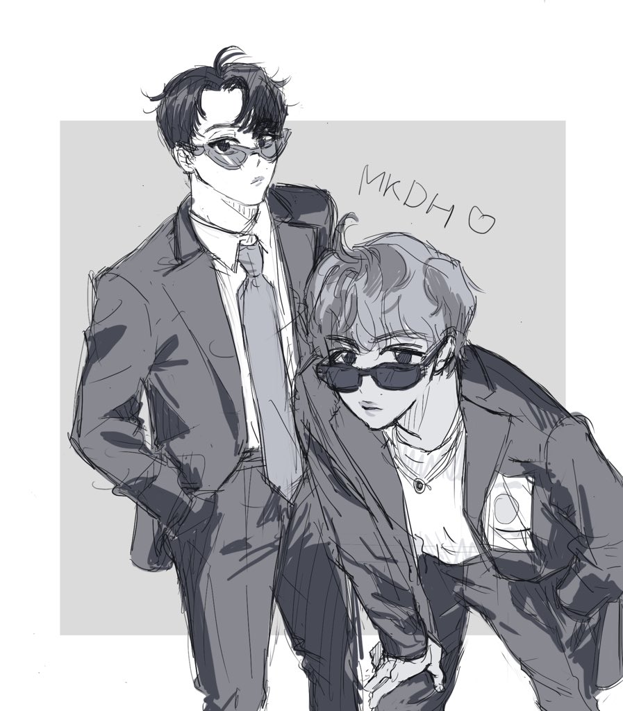왹져커플 낙서😎
