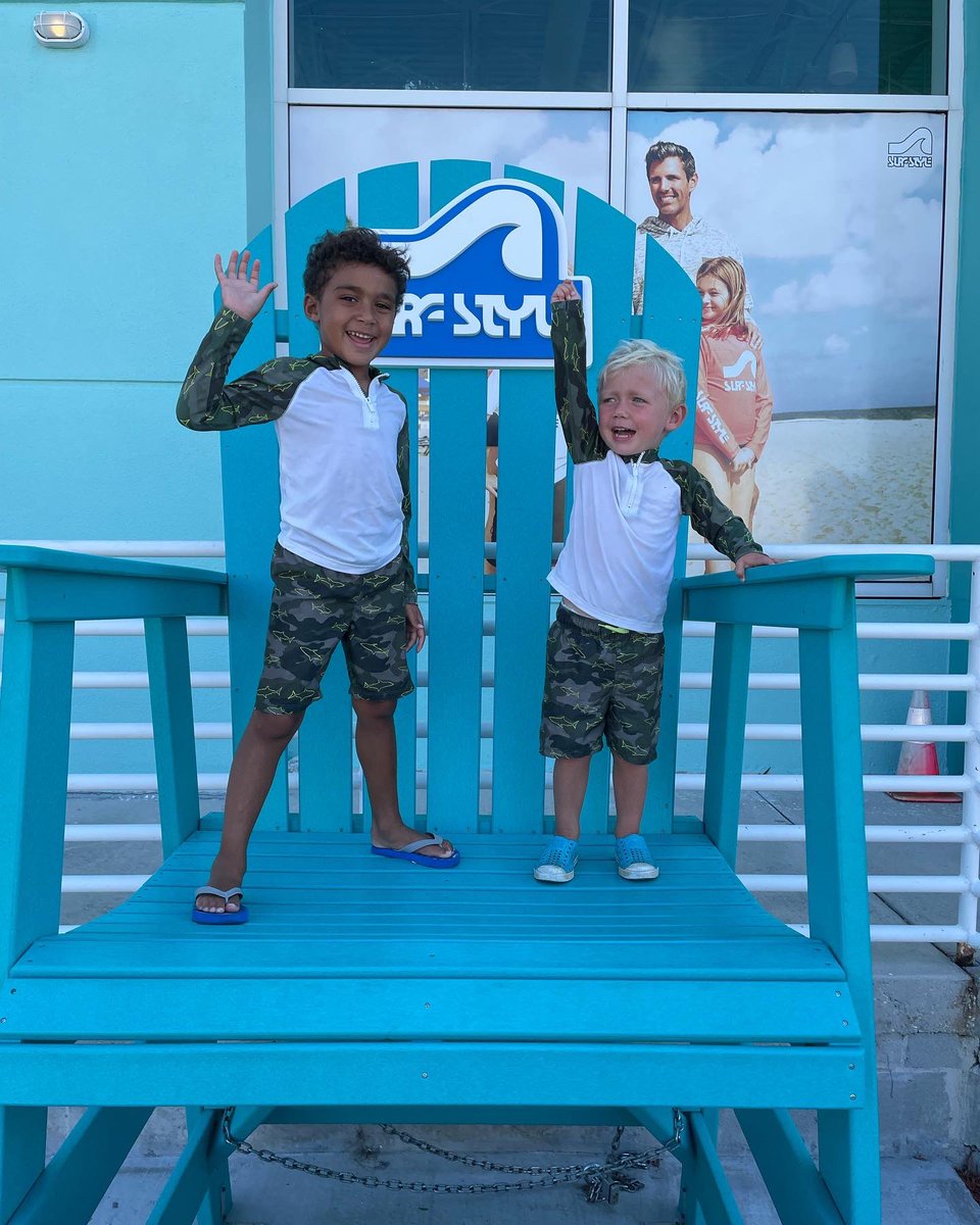 JannaMagette's tweet photo. Bye bye beach. Thank you for the memories and matching outfits! Turns out Iβm that mom. #beingbutler #gofollowlead πΆπΌπΆπ½π https://t.co/ROSOuhWXVR