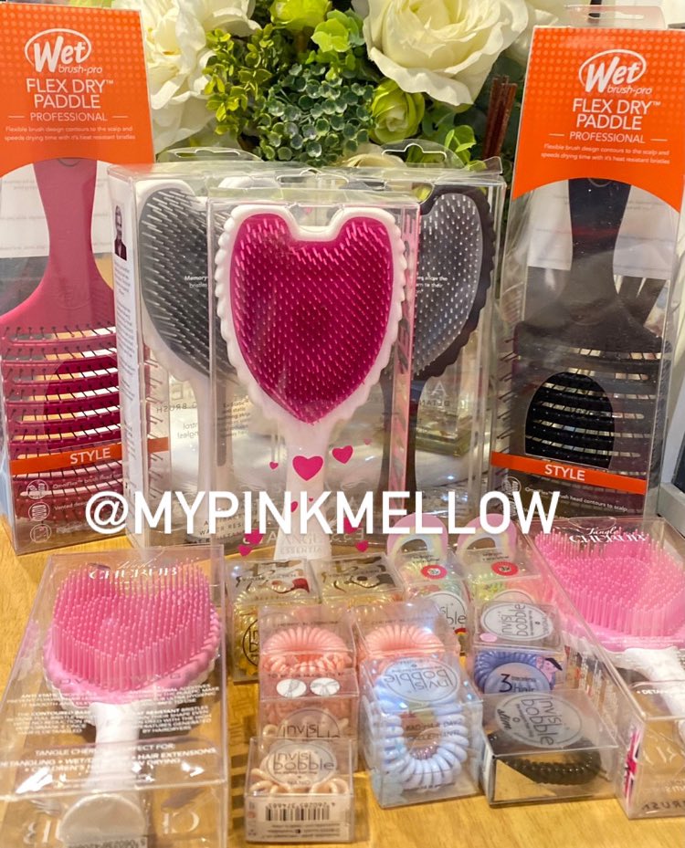 mypinkmellow's tweet photo. เหลือแค่นี้แล้วค่ะ invisibobble/tangle/wet brush  #invisibobble #tangleangel https://t.co/WalGnXVJHJ