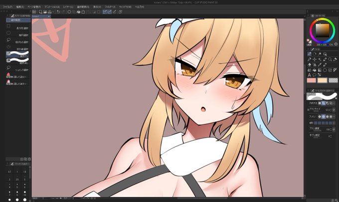 最近モンハンと原神とAPEXと対魔忍しかやってないのに絵上手くなってる気がするます。 