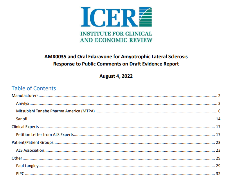 aVoice4ALS's tweet photo. ➡️AUG 19th
ICER mtg on 8/19 to discuss $ #ALS drugs:
ICER’s health-benefit price benchmark (HBPB) for:
▪️ #AMX0035 is $9.1k - $30.6k/yr
▪️ Oral #Edaravone is $1.4k - $3.2k/yr not $171k
ICER is non-profit funded primarily by #healthinsurance companies
https://t.co/WtIjGpMy3T https://t.co/EkYv9LWzfm