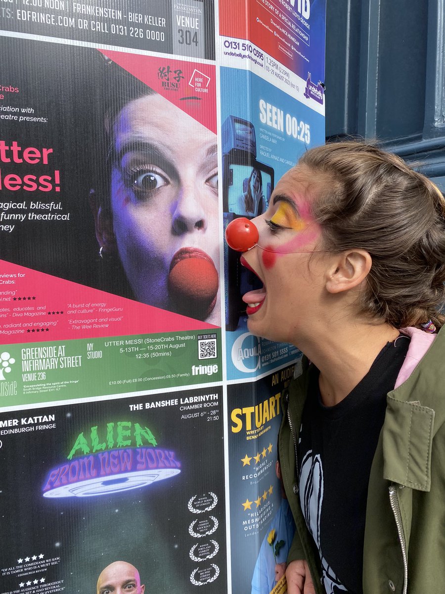 StoneCrabsTC's tweet photo. Yesterday, we were at the #TasterStage Cathedral Square @edfringe #uttermess on the streets! A blast! @GreensideVenue until 20 Aug https://t.co/ghL1dhxLQY #EdFringe2022 https://t.co/PG55sJBMs6