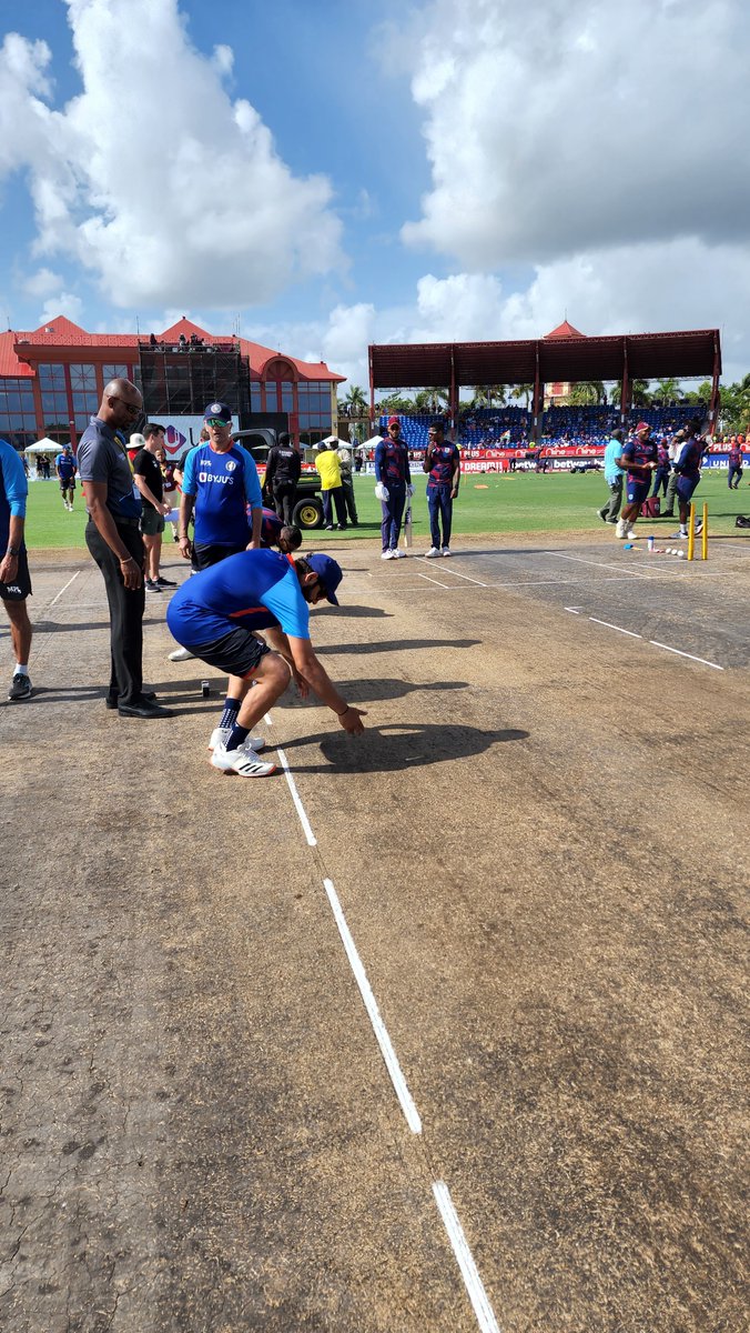 BCCI's tweet photo. 🚨 Update From Lauderhill 🚨

Toss for the 4th #WIvIND T20I has been delayed due to bad weather. 

Good news, the covers are off. 

We will be back with further updates shortly

#WIvIND https://t.co/xRTz9Fxlxa
