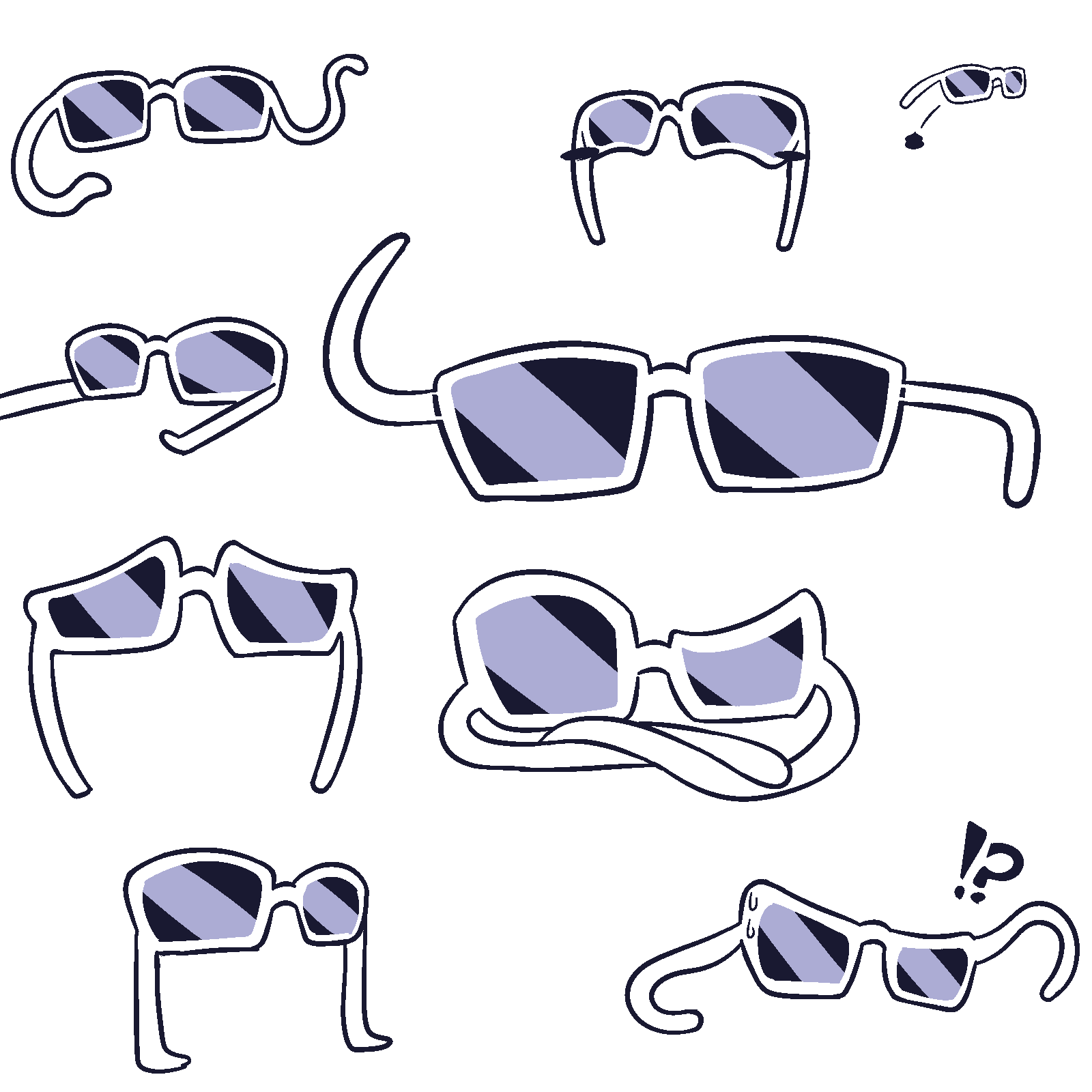 ねふぬぬめ 味噌 サングラスキャラが好きすぎてサングラスのキャラクターを作ってしまいました T Co Uthay2x1ko Twitter