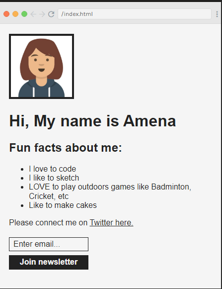 AmenaiSabuwala's tweet photo. I made my first website yee
It's the biggest project of HTML in my life!!🥳🥳🎉
Well, it's just a dummy piece But next time I will make the real one!!
#python #HTML #javascrit https://t.co/mihjcnNhOL
