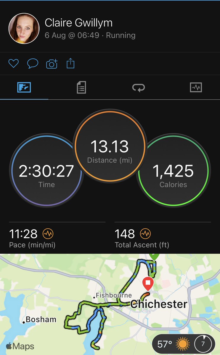 claireRcook's tweet photo. #AHPsActive this morning I ran half a marathon and totalled more than 27000 stepsβ¦ this will be counterbalanced with an afternoon sat at the desk writing an assignment &likely eating sweets π€ #MScACP https://t.co/WPAgQ0m3Lz