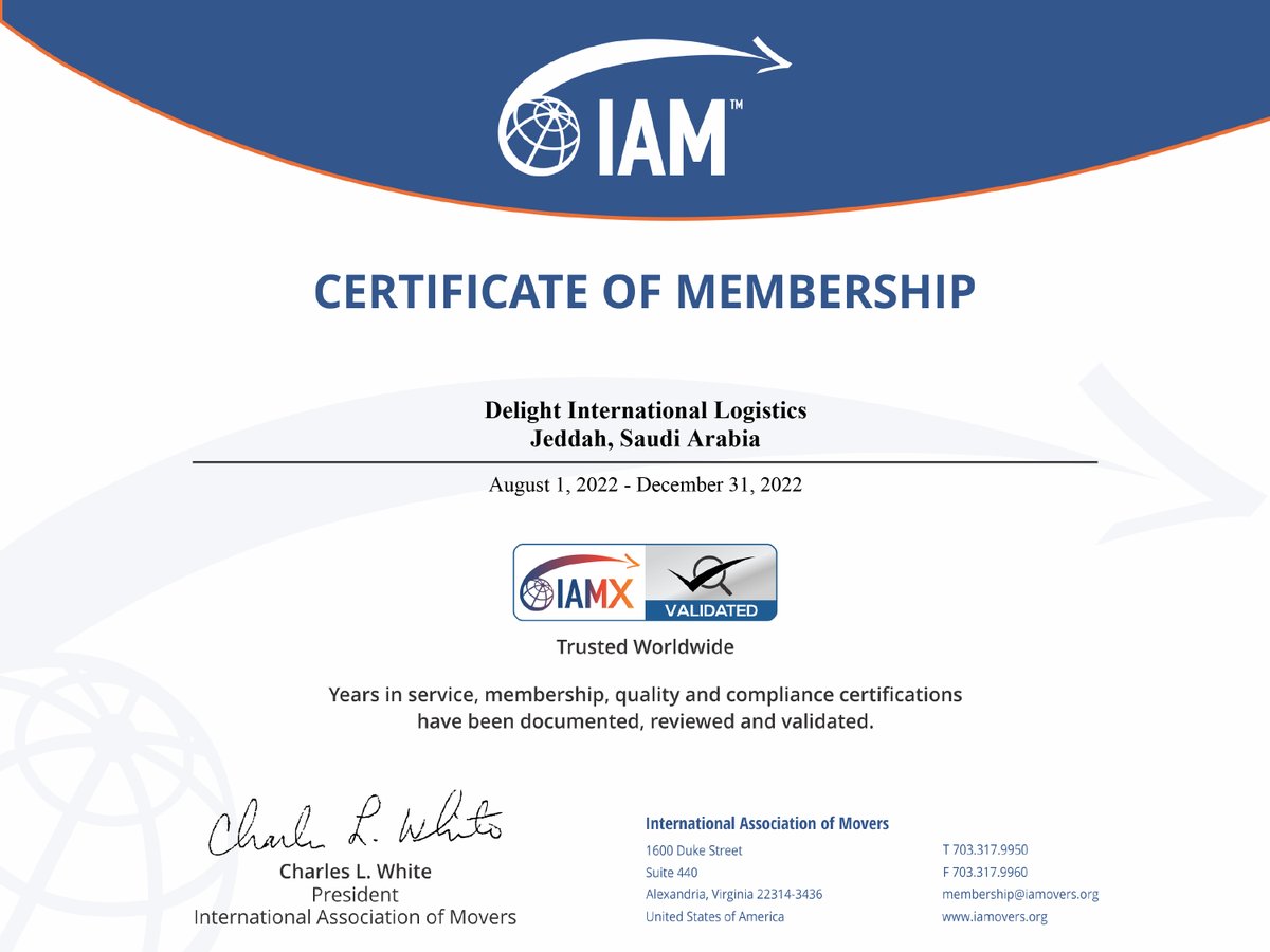 delight_movers's tweet image. It is not just the UAE and Qatar wherein we managed to secure memberships at the International Association of Movers Community. This time, it's the Kingdom of Saudi Arabia with three more memberships in Riyadh, Jeddah, and Dammam.
#DelightMovers #DelightInternationalLogistics