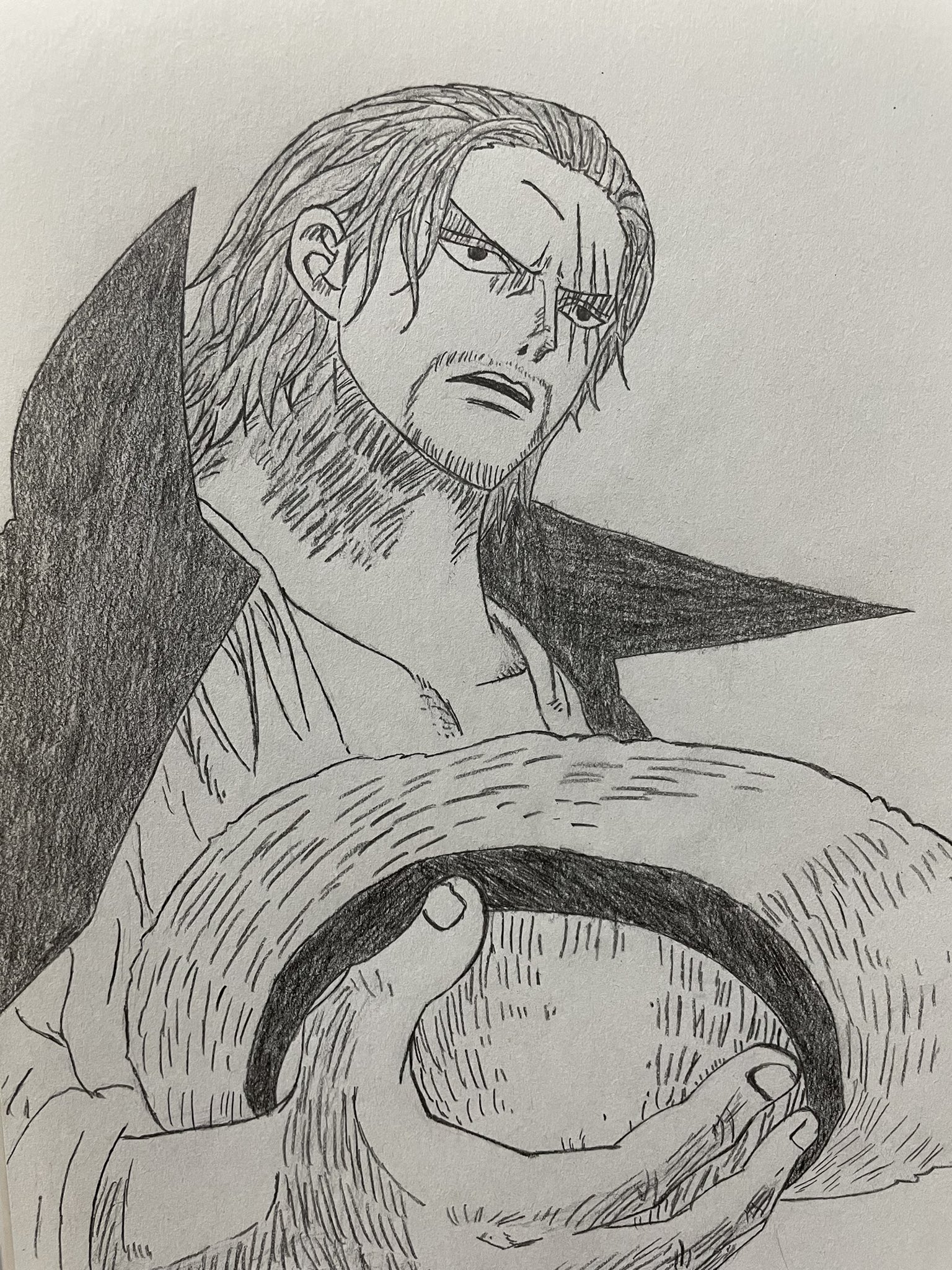 Uzivatel グレープ Na Twitteru Onepiece ワンピース Onepiecefilmred 赤髪のシャンクス シャンクス 模写 お絵描き イラスト この映画をはじめにきた 映画公開おめでとうございます T Co Pm1hfouosg Twitter
