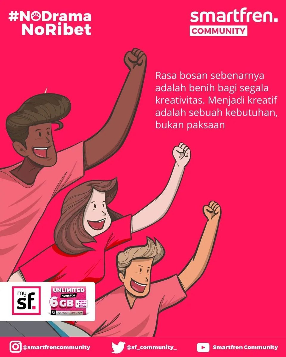 SF_Community_'s tweet photo. Yuk tetap semangat!! #SmartfrenCommunity #UnlimitedBebasWorry https://t.co/YfEiSjUUEZ