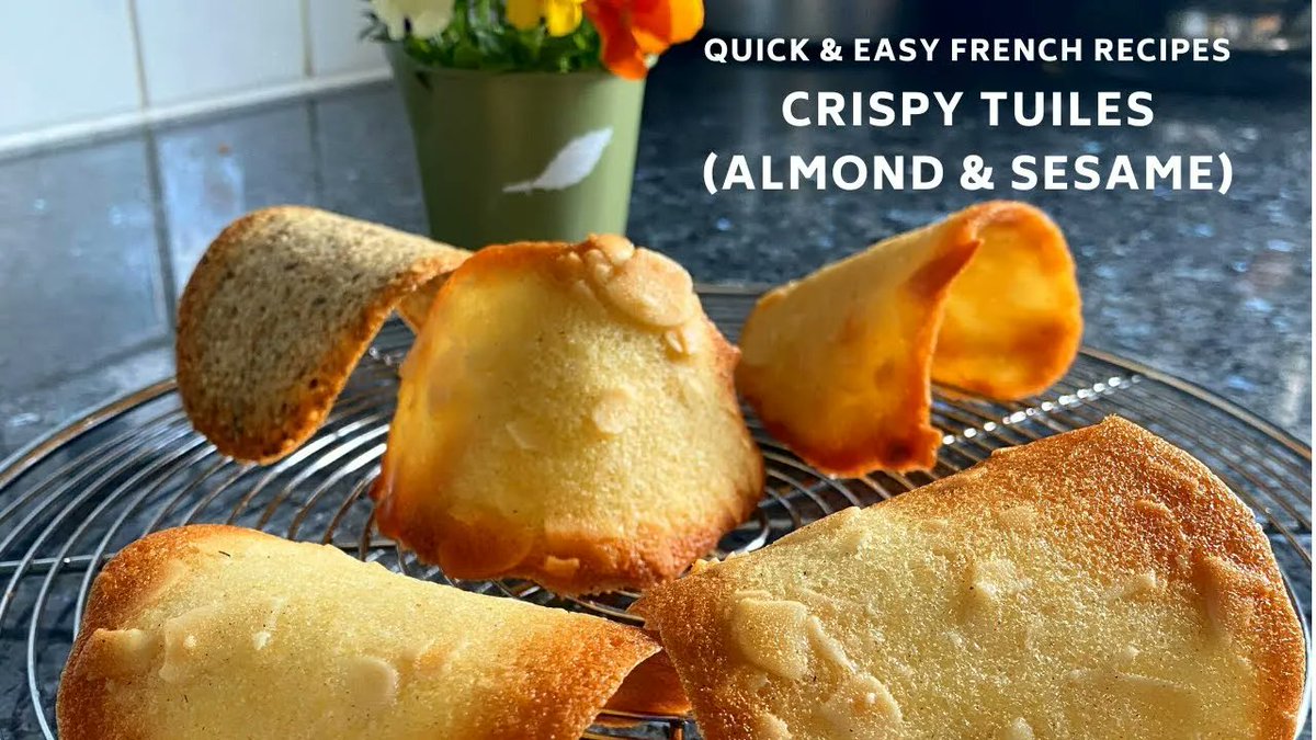 Jill_Colonna's tweet photo. Leftover Egg Whites? Make Quick & Easy French TUILES - perfect on their own or with ice cream. Recipe on video to show how easy they are! https://t.co/639W9xH8xi
#tuiles #frenchcookies #easybaking https://t.co/EaSGJHk3O2