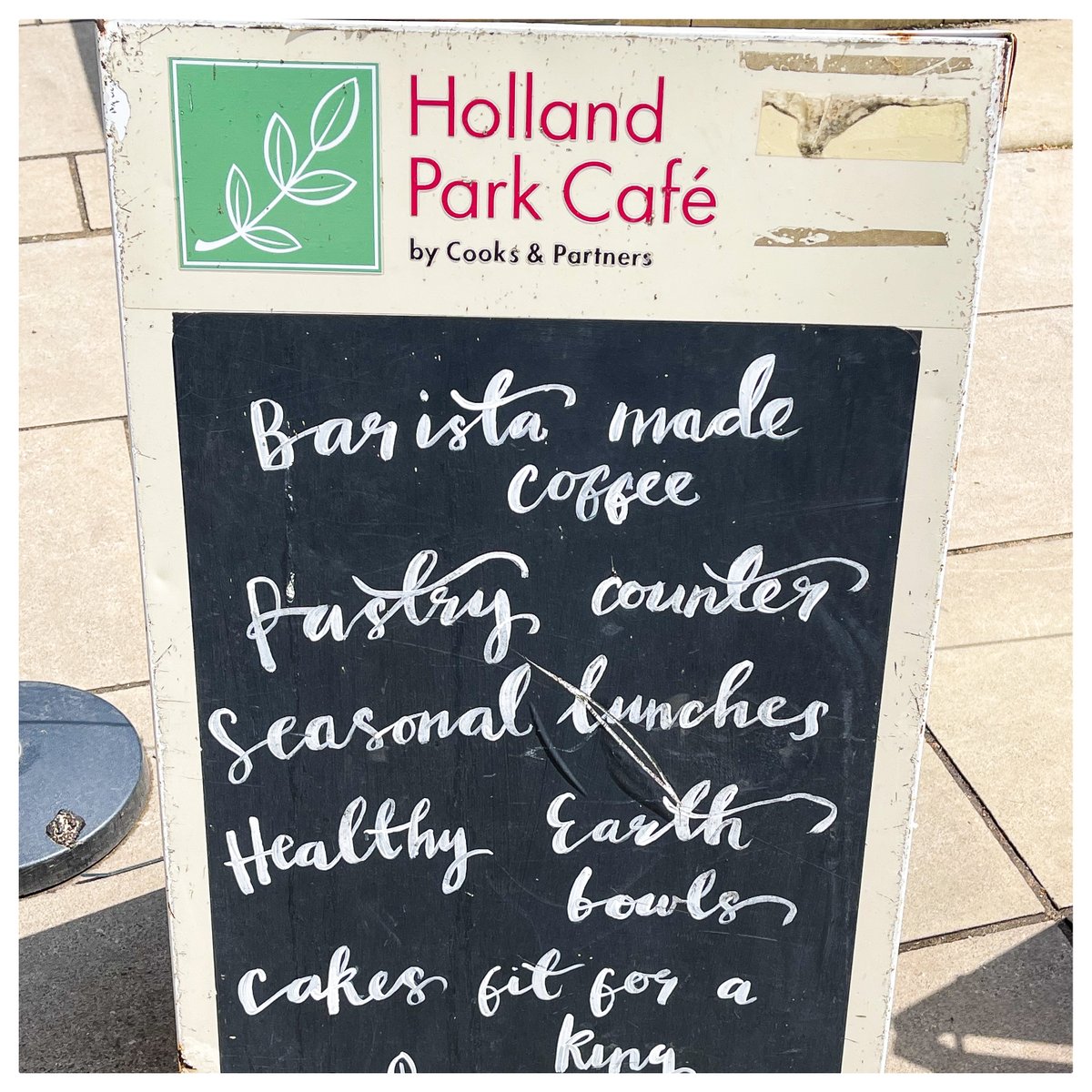 HollandParkCafe's tweet photo. It's another beautiful sunny weekend so why not stop by our Café for a refreshing drink, snack, or even a tempting ice cream from our ice cream counter #BakedGoods #CraftedCoffee #Café #icecream #Luncheons #TeaSelection @Cooks_Partners @RBKC https://t.co/0H0CSzQkXx
