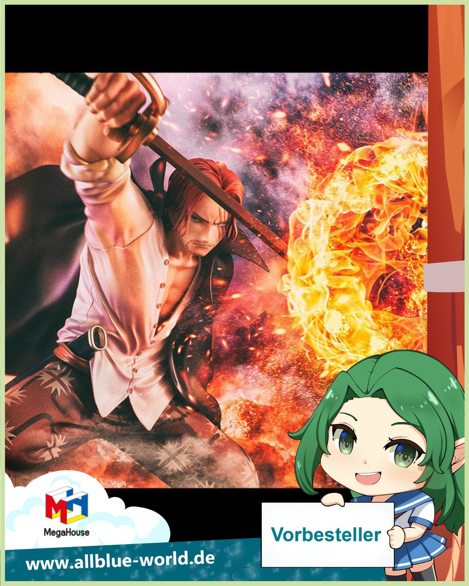 allblue_world's tweet photo. +++ BREAKING NEWS - #OnePiece +++
Passend zum bevorstehenden Filme One-Piece #FILMRED haben wir aus der #MegaHouse P.O.P Playback Memories Reihe #Rothaar #Shanks in der PO! 🤩😱
Sichere dir deinen #Yonko gleich hier bei uns im Shop 🔥
https://t.co/SNNZoBk8vk https://t.co/HNVrNWVO1P