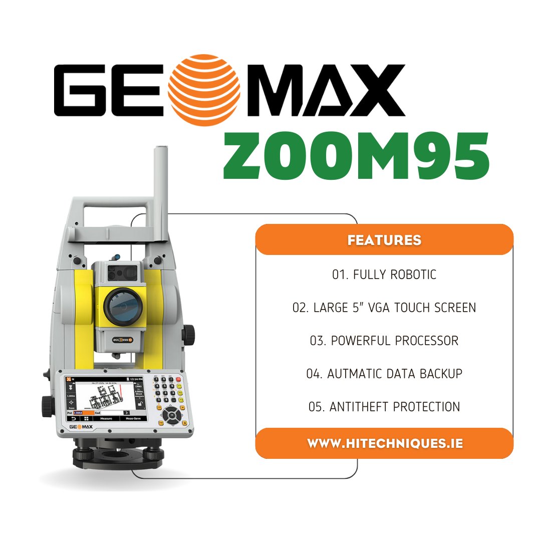 hitechniques's tweet photo. Zoom95 1-man total station with large touch screen and powerful processor it makes data management on site a breeze.
Get in touch wtih us to find out more ๐ https://t.co/67s5f9T81W
#switchtgeomax #workswhenyoudo https://t.co/TJNchPdEZl