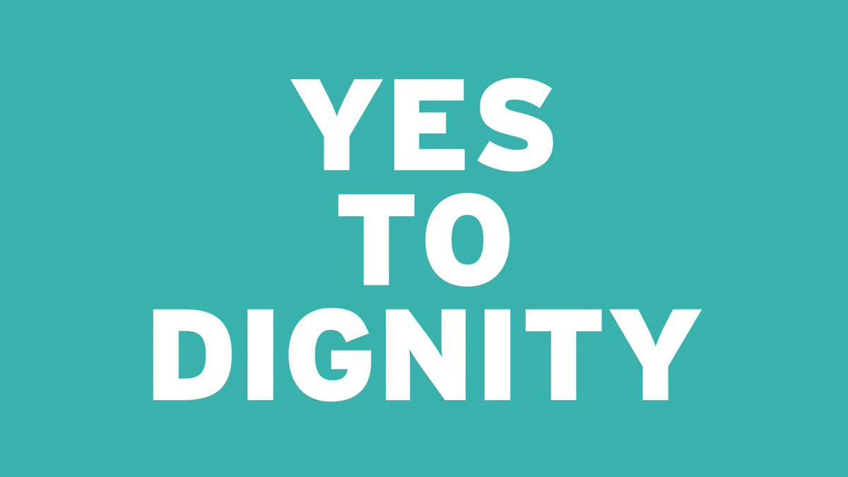 dignityindying's tweet photo. An assisted dying law would allow dying people to die peacefully, at a time of their choosing, surrounded by the people they love. 

#YesToDignity https://t.co/52CYtWvOMC