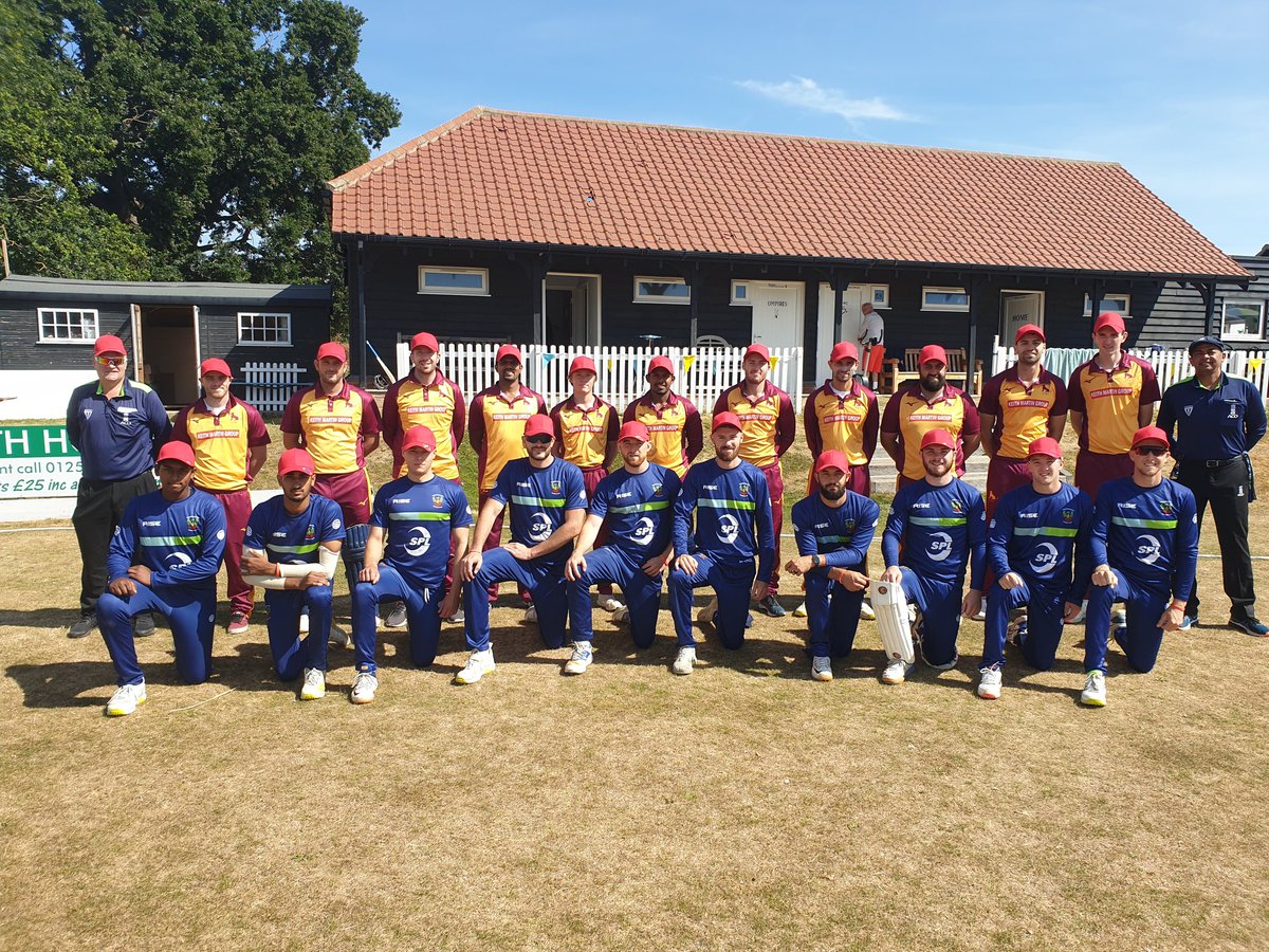 FrintonCC's tweet photo. Lovely day @FrintonCC where we entertain our friends @SudburyCC in an @cricket_EAPL #Red4Ruth we lost the toss &amp; will field https://t.co/l15G5xI43U