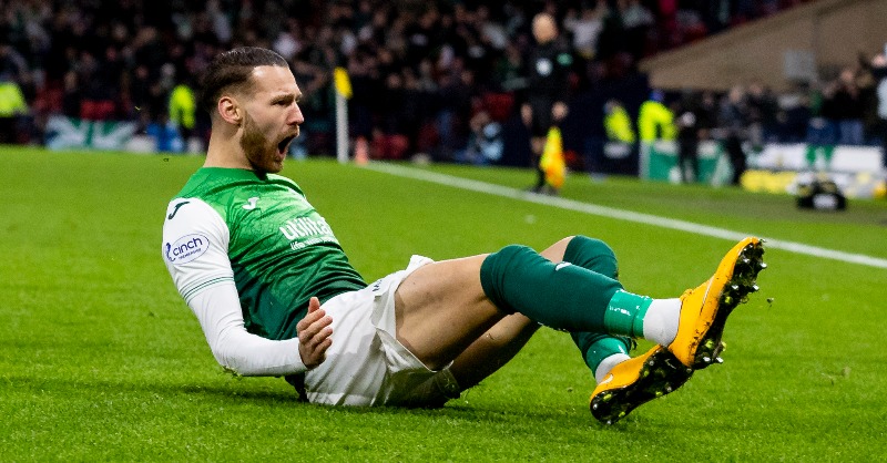 HibernianFC's tweet photo. We can confirm that Hibernian FC has come to an agreement with Al-Faisaly FC for the transfer of @MartinBoyle9.